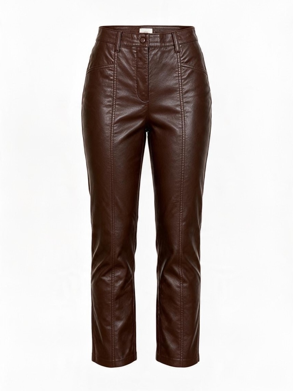 WILFRED (ARITZIA) FAUX LEATHER STRAIGHT-LEG PANTS